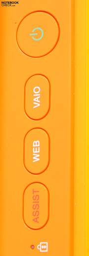 Sony Vaio VPC-CA1S1E/D Orange: Sondertasten