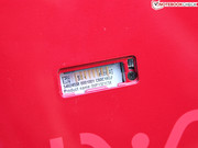 Erfinderisch: Im Akku Port ist der Service-Tag vermerkt.