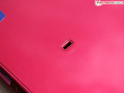 Hier rastet die Verriegelung für den Zusatzakku ein.