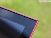 Zur Auflage auf der Base befindet sich an der Oberkante eine Gummilippe.