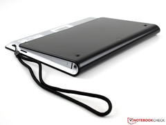 aber seitlich wie ein gefaltetes Magazin.