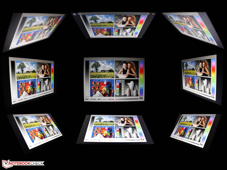 Blickwinkel: Wir erkennen sehr gute vertikale und horizontale Blickwinkel. Aus keiner Perspektive kommt es zu störenden Geisterbildern.