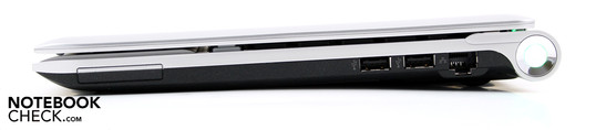 Rechte Seite: RJ-45, 2 x USB, ExpressCard34