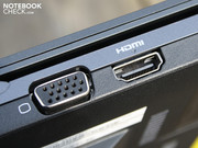Das Videosignal kann per HDMI oder analoges VGA ausgegeben werden.