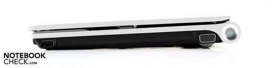 Rechte Seite: USB, VGA