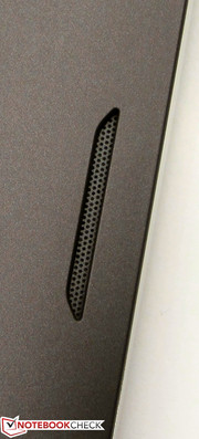 Die Lautsprecher befinden sich auf der Unterseite.