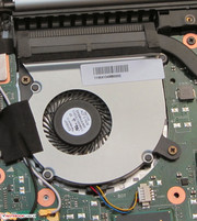 Der Lüfter kann zur Reinigung ausgebaut werden.