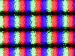 Reguläre Pixelstruktur mit entspiegelter Oberfläche