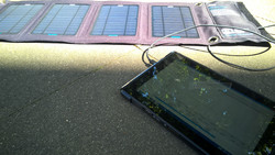 Aufladen des Dell Venue 10 Pro mit Solarenergie