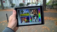 bewölkt, starke Reflexion