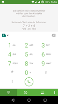 Telefon-App: Ziffernblock