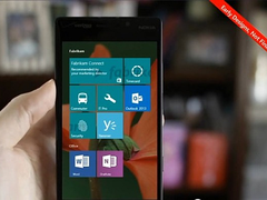 Windows 10 soll entsprechende Smartphones mit einem optionalen Hintergrundbild hinter den Kacheln versorgen (Bild: gsmarena.com)