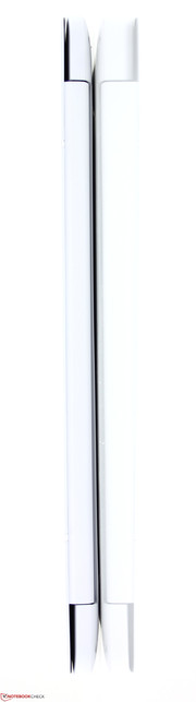 Asus EeeBook X205TA: dünnes und ausreichend stabiles Gehäuse