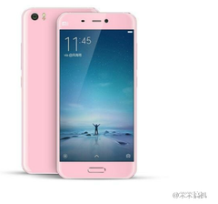 Rosa ist spätestens seit dem iPhone 6s mit seinem "Roségold" ein Muss, hier beim Xiaomi Mi 5 (Bild: Weibo via TimesNews.co.uk)