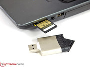 Der integrierte Cardreader liefert knapp 90 MB/s. Externe Modelle können teils deutlich schneller arbeiten.