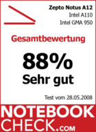Test Zepto Notus 12A Subnotebook: Gesamtnote „Sehr gut“