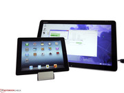 Der Größenunterschied zu einem Apple iPad ist immens.