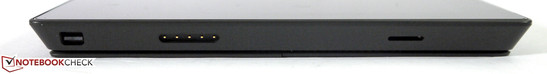 Mini-DisplayPort, magnetischer Netzanschluss zgl. Stifthalterung, Micro-SDXC-Kartenleser