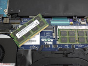 Ein Austausch der RAM-Module ist ebenfalls einfach möglich.