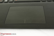Großes und glattes Touchpad aus Plastik