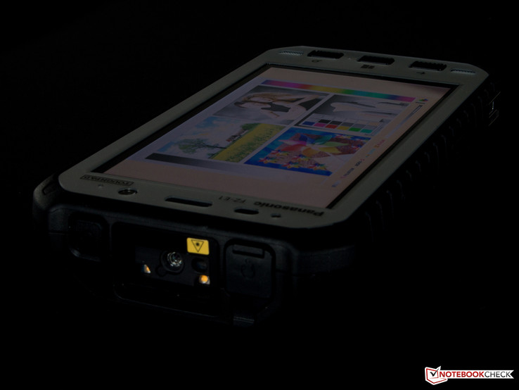 Blickwinkelstabilität des Panasonic ToughPad FZ-E1
