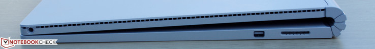 Rechts: 3,5-mm-Klinkenstecker, Mini-DisplayPort, Netzteil