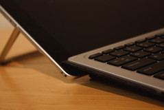 C-shape kickstand opened at maximum angle