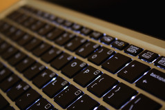 Backlit keyboard with surprisingly comfortable feedback