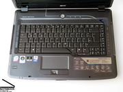 Zwar besitzt das Aspire 5930G keinen Nummernblock, bietet aber dafür im Austausch eine Tastatur mit Tasten in Originalgröße an.