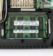 Keine Upgradefunktionen gibt es bei der RAM Ausstattung, die mit insgesamt 4096MB bereits das Maximum bietet.