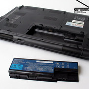 Der Li-Ionen Akku sorgt mit einer Kapazität von 71Wh für ein Mindestmaß an Mobilität.