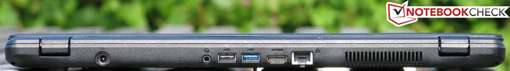 Rückseite: Netzanschluss, Audiokombo, USB 2.0, USB 3.0 HDMI, Gigabit-Ethernet