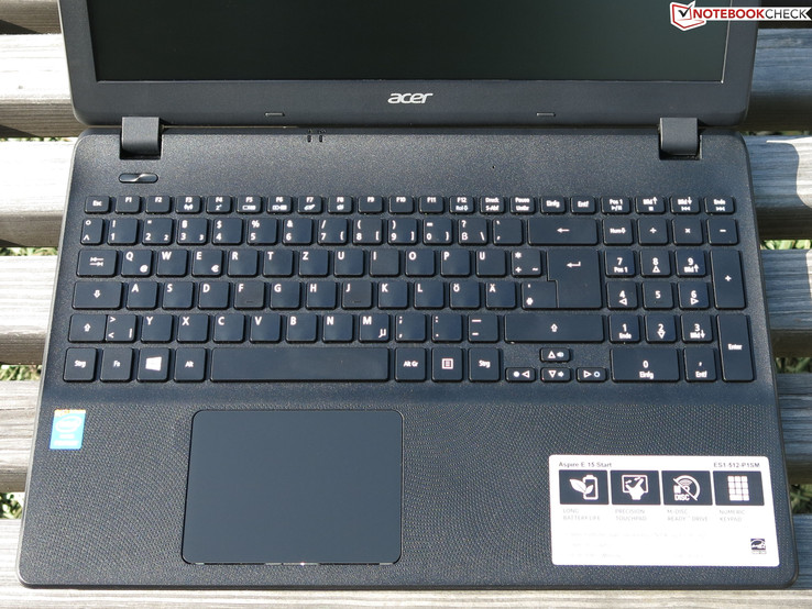 Eingabegeräte des Acer Aspire E15 ES1-512-P1SM