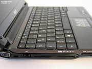 Das Mini-Notebook bietet eine vollwertige Tastatur,...