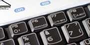 Die Tastatur zeigt zwar eine unauffällige Tastenanordnung, kann edoch aufgrund der glatten,...