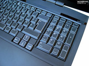 Die Tastatur wirkt auf den ersten Blick sehr ähnlich wie bei den älteren Alienware-Notebooks...