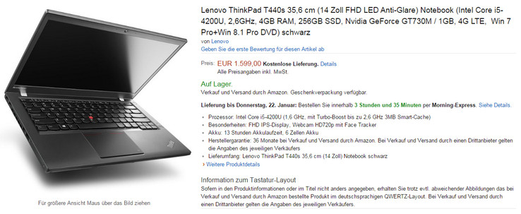 Lenovo ThinkPad T440s