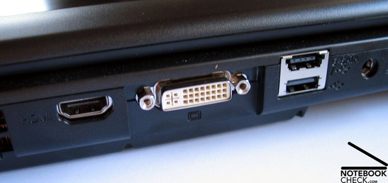 neu hinzugekommen: HDMI Port und eSATA Anschluss