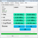 Systeminfo: AS SSD Benchmark der HDD