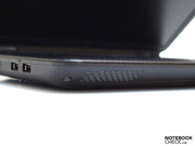 Der Sound der beiden Lautsprecher ist ausreichend für ein Officenotebook...