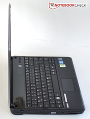 Das Display ist sehr schmal ...