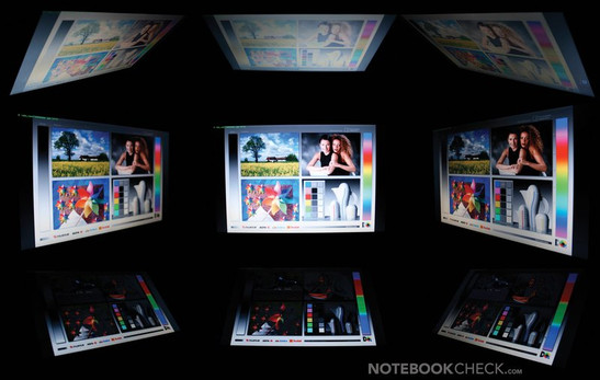 Blickwinkelvergleich Nexoc Osiris E625 (Compal JHL90)