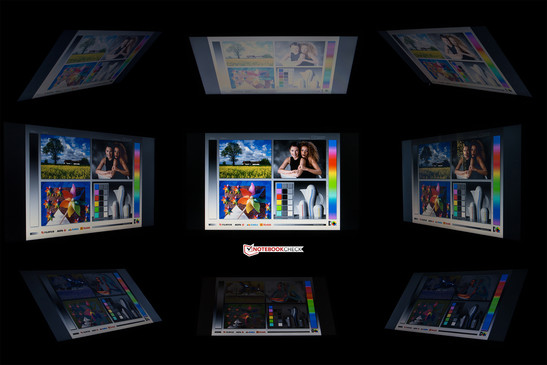 Betrachtungswinkel des Lenovo IdeaPad U530 Touch