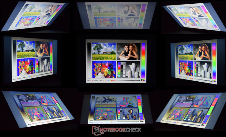 Die Blickwinkel des Asus Zenbook UX310UQ-GL011T.