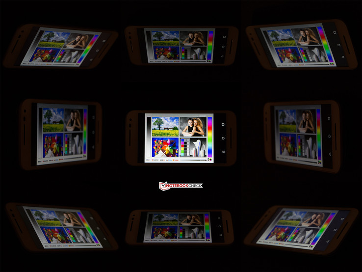 Blickwinkelstabilität des Motorola Moto G (3. Generation)