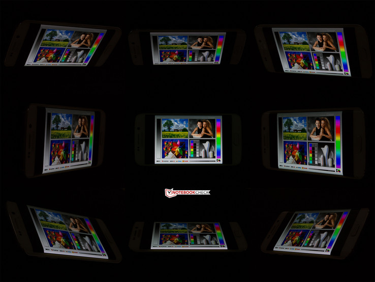 Blickwinkelstabilität des Samsung Galaxy S6 Edge