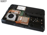 Alle wichtigen Komponenten sind frei zugänglich.