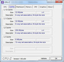 Systeminfo CPUZ Cache
