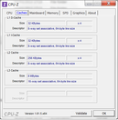 Systeminfo CPUZ Cache