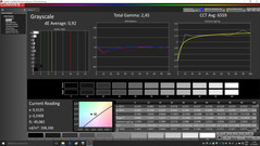 Graustufen nach der Kalibrierung